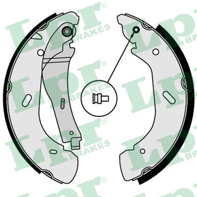 Bromsbackar, sats, Bakaxel Lpr 07790 LPR