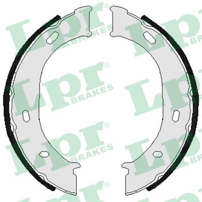 Bromsbackar, sats, parkeringsbroms, Bakaxel Lpr 07960 LPR
