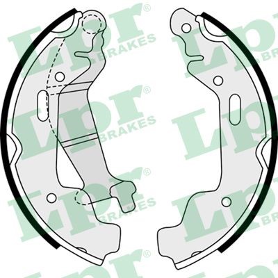 Bromsbackar, sats, Bakaxel Lpr 08110 LPR