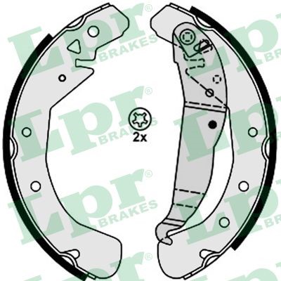 Bromsbackar, sats, Bakaxel Lpr 08210 LPR
