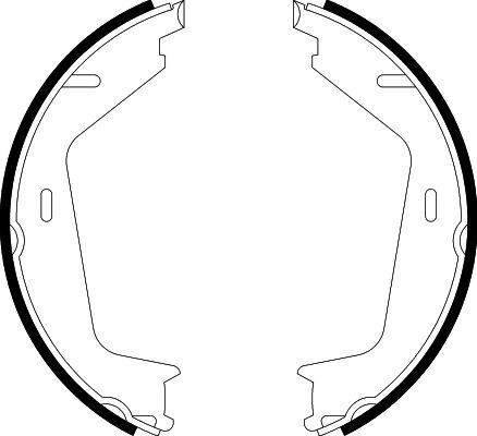 Bromsbackar, sats, parkeringsbroms, Bakaxel Lpr 08260 LPR