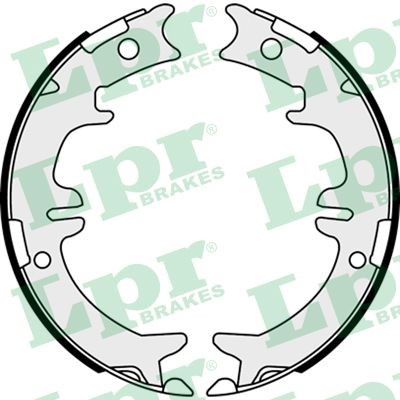 Bromsbackar, sats, parkeringsbroms, Bakaxel Lpr 08340 LPR