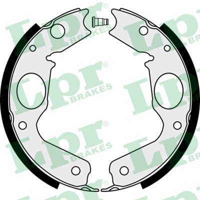 Bromsbackar, sats, parkeringsbroms, Bakaxel Lpr 08350 LPR