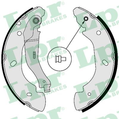 Bromsbackar, sats, Bakaxel Lpr 08580 LPR