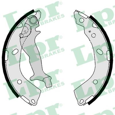 Bromsbackar, sats, Bakaxel Lpr 08760 LPR