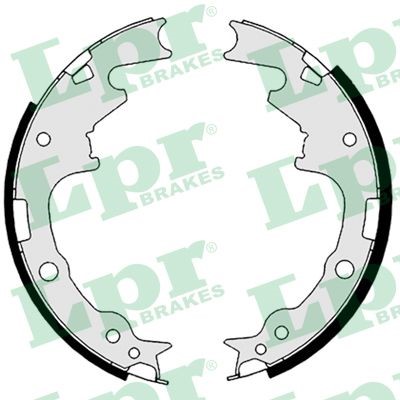 Bromsbackar, sats, Bakaxel Lpr 08790 LPR Bromsbackar, sats, Bakaxel Lpr 08790 LPR