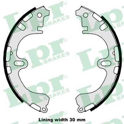 Bromsbackar, sats, Bakaxel Lpr 08800 LPR