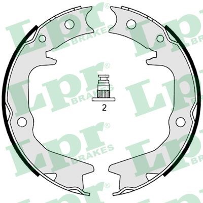 Bromsbackar, sats, parkeringsbroms, Bakaxel Lpr 08920 LPR