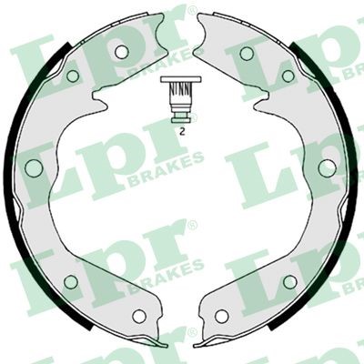 Bromsbackar, sats, parkeringsbroms, Bakaxel Lpr 08970 LPR