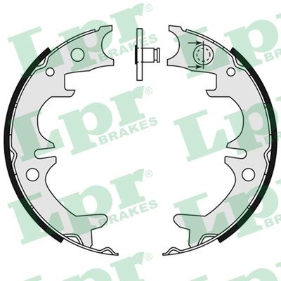 Bromsbackar, sats, parkeringsbroms, Bakaxel Lpr 09140 LPR