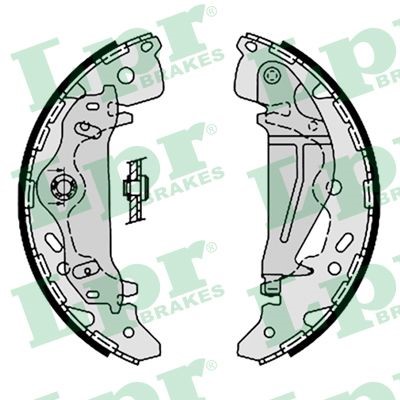 Bromsbackar, sats, Bakaxel Lpr 09230 LPR