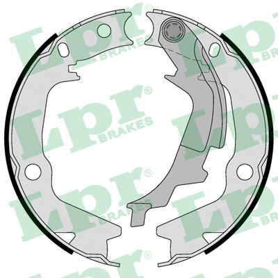 Bromsbackar, sats, parkeringsbroms, Bakaxel LPR