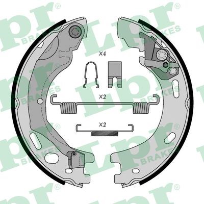 Bromsbackar, sats, parkeringsbroms, Bakaxel LPR