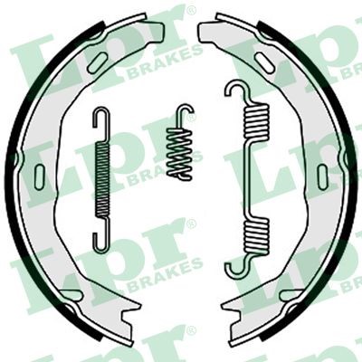 Bromsbackar, sats, parkeringsbroms, Bakaxel Lpr 09660 LPR