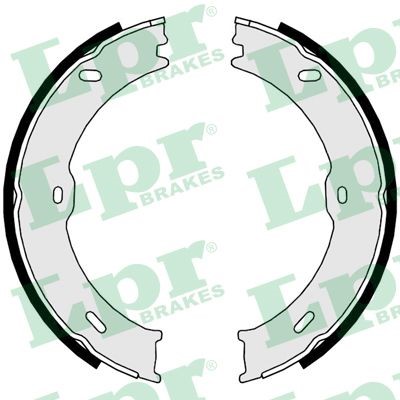 Bromsbackar, sats, parkeringsbroms Solid, Bakaxel Lpr 09710 LPR