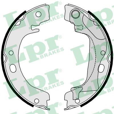 Bromsbackar, sats, parkeringsbroms, Bakaxel Lpr 09760 LPR