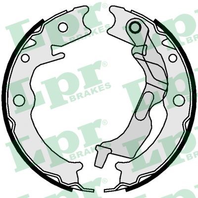 Bromsbackar, sats, parkeringsbroms, Bakaxel LPR
