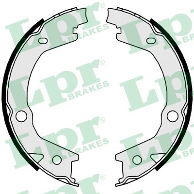 Bromsbackar, sats, parkeringsbroms, Bakaxel Lpr 09800 LPR