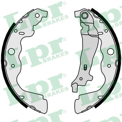 Bromsbackar, sats, Bakaxel Lpr 09890 LPR