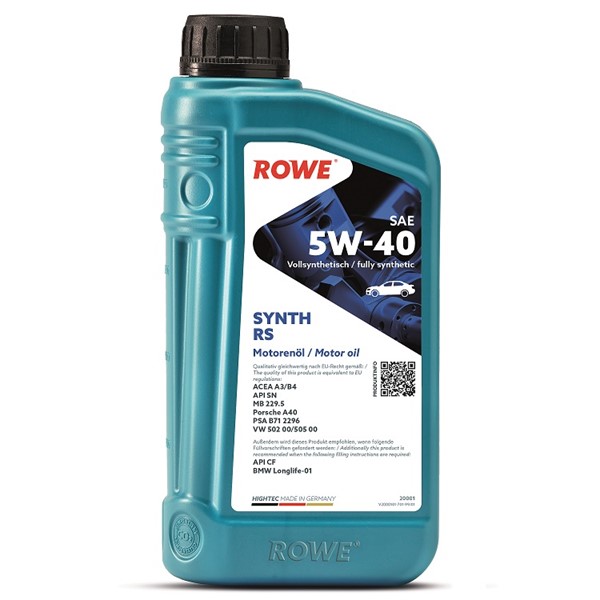 Motorolja Rowe Hightec Synth Rs Sae 5w-40 1l Rowe 20001-0010-99 ROWE