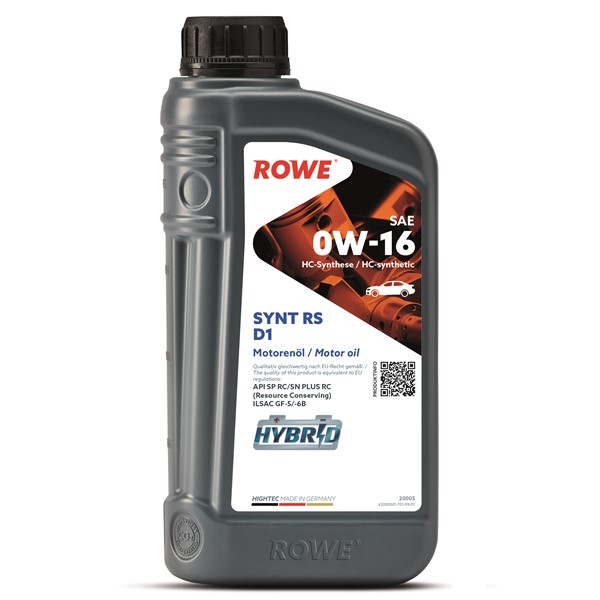 Rowe Hightec Synt Rs D1 0w-16 1l Rowe 20005-0010-99 ROWE
