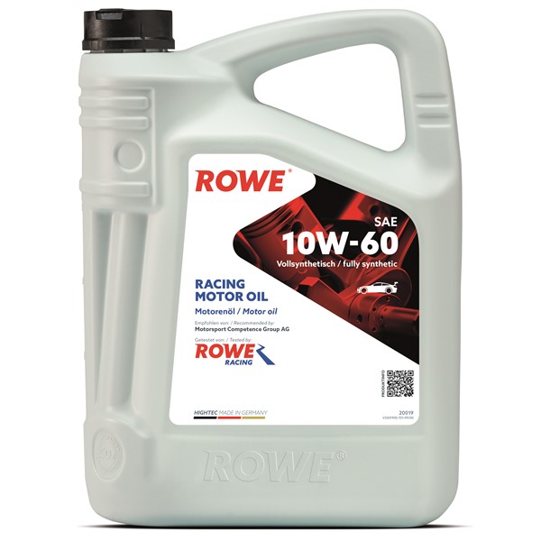 Sae 10w-60 5l Motorolja Rowe Hightec Racing Motor Oil Rowe 20019- ROWE