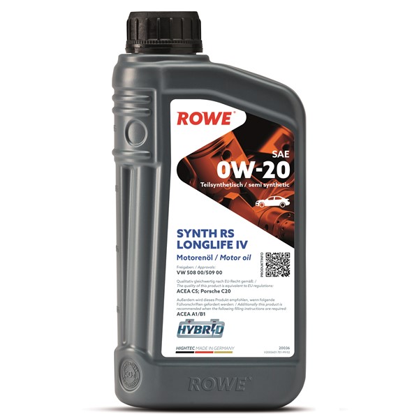 Motorolja Rowe Hightec Synth Rs Longlife Iv Sae 0w-20 1l Rowe 200 ROWE