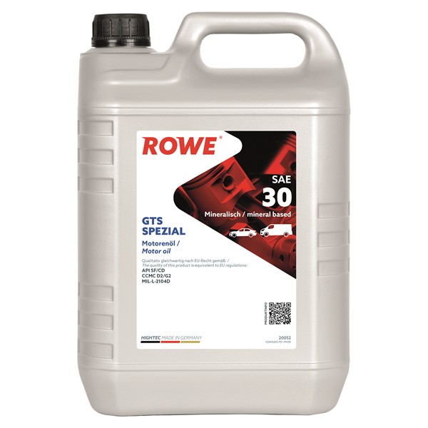 Rowe Hightec Gts Spezial Sae 30 5l Rowe 20052-0050-99 ROWE