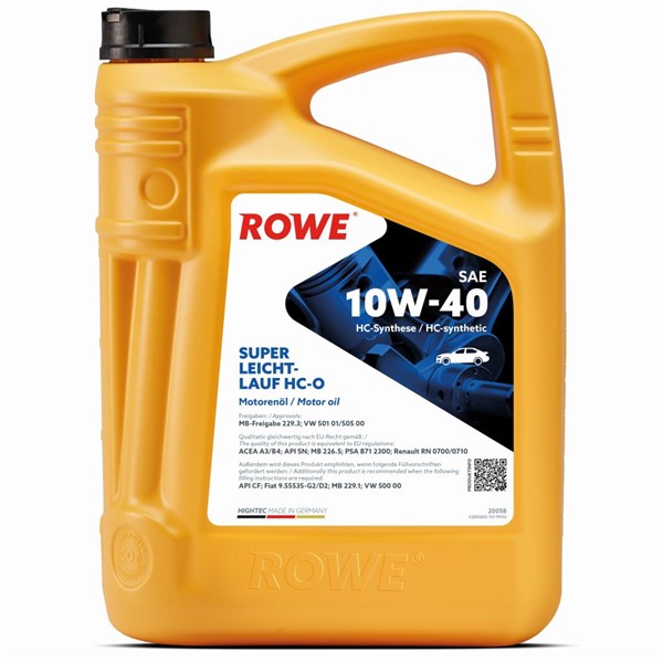 Motorolja Rowe Hightec Super  Hc-o Sae 10w-40 4l ROWE