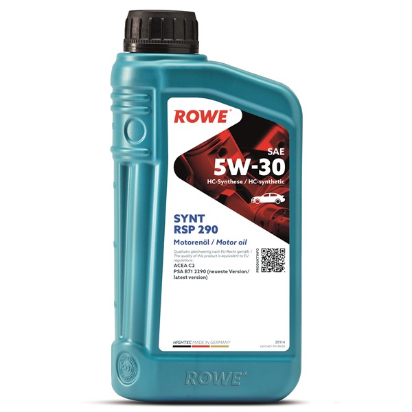 Motorolja Rowe Hightec Synt Rsp 290 Sae 5w-30 1l Rowe 20114-0010- ROWE