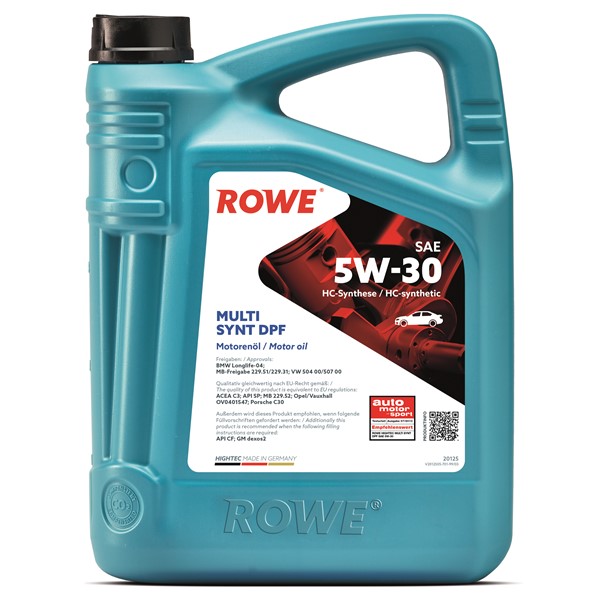 Motorolja Rowe Hightec Multi Synt Dpf Sae 5w-30 5l Rowe 20125-005 ROWE