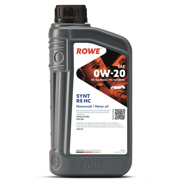 Motorolja Rowe Hightec Synt Rs Hc Sae 0w-20 1l Rowe 20134-0010-99 ROWE