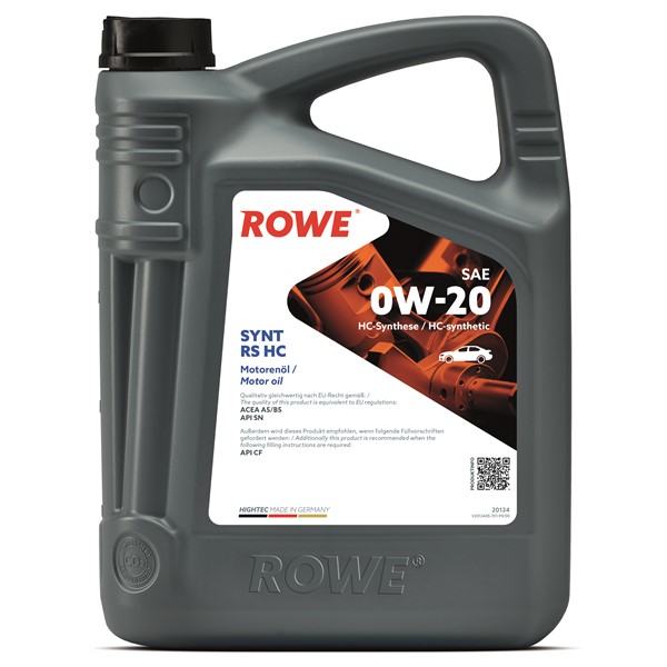 Motorolja Rowe Hightec Synt Rs Hc Sae 0w-20 5l Rowe 20134-0050-99 ROWE