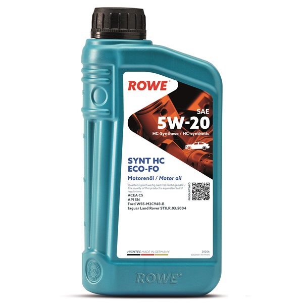 Motorolja Rowe Hightec Synt Hc Eco-fo Sae 5w-20 1l Rowe 20206-001 ROWE Motorolja Rowe Hightec Synt Hc Eco-fo Sae 5w-20 1l Rowe 20206-001 ROWE