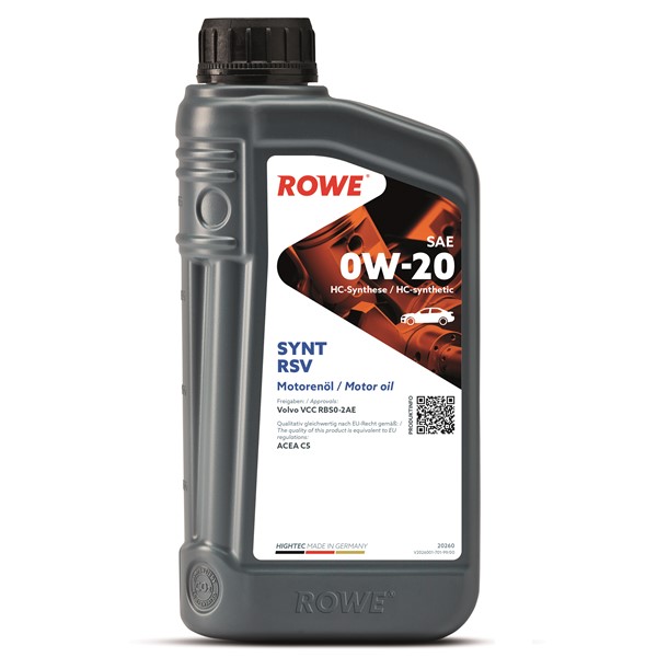 Motorolja Rowe Hightec Synt Rsv Sae 0w-20 1l Rowe 20260-0010-99 ROWE