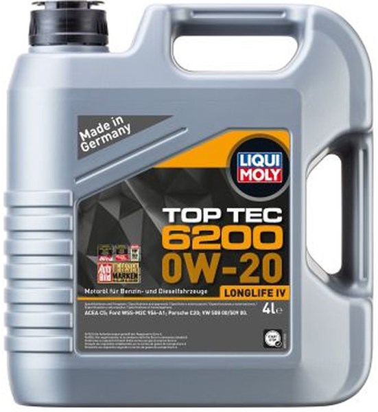 Motorolja Liqui Moly Top Tec 6200 0W-20 4L LIQUI MOLY LIQUI MOLY
