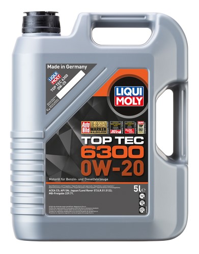 Motorolja Liqui Moly Top Tec 6300 0W-20 5L Liqui moly 21217 LIQUI MOLY
