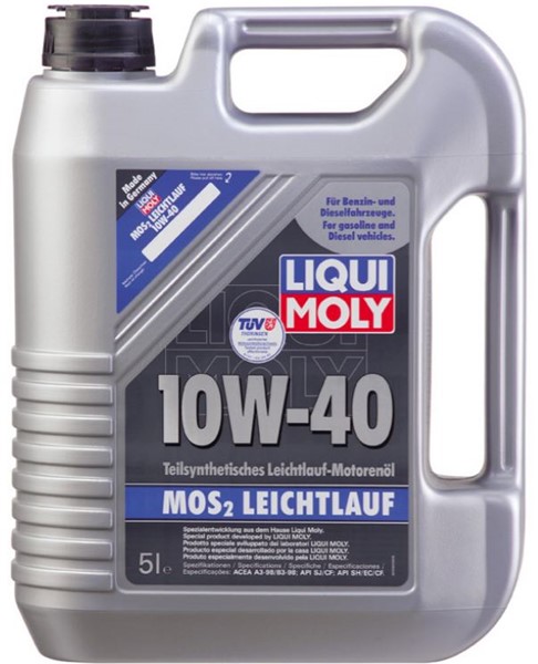 Motorolja Liqui Moly Mos2 Leichtlauf 10W-40 5L LIQUI MOLY