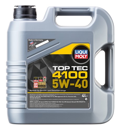 Motorolja Liqui Moly Top Tec 4100 5W-40 4L Liqui moly 2195 LIQUI MOLY