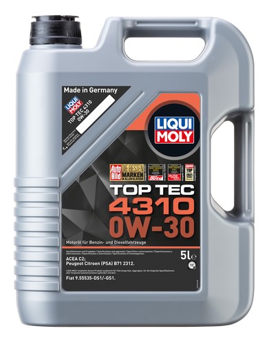 Motorolja Liqui Moly Top Tec 4310 0W-30 5L Liqui moly 2362 LIQUI MOLY