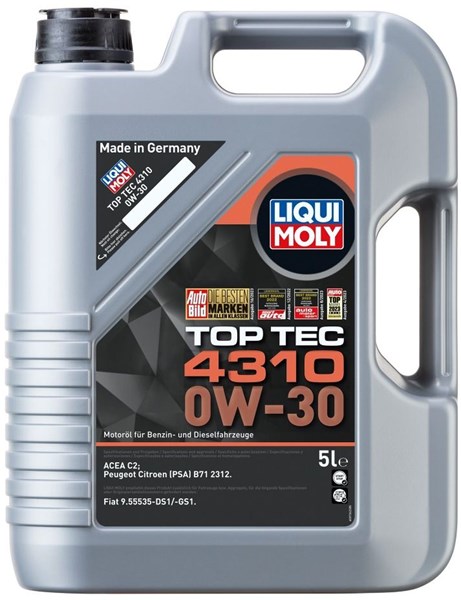Motorolja Liqui Moly Top Tec 4310 0W-30 5L LIQUI MOLY LIQUI MOLY