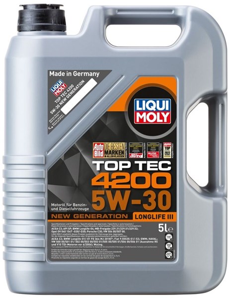 Motorolja Liqui Moly Top Tec 4200 5W-30 5L LIQUI MOLY