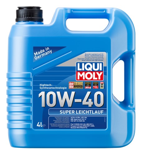 Motorolja Liqui Moly Super Leichtlauf 10W-40 4L Liqui moly 9504 LIQUI MOLY