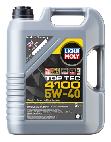 Motorolja Liqui Moly Top Tec 4100 5W-40 5L LIQUI MOLY