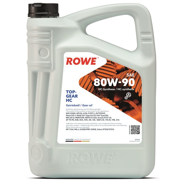 Transmissionsolja Rowe Hightec Topgear Sae 80w-90 Hc 5l Rowe 2500 ROWE