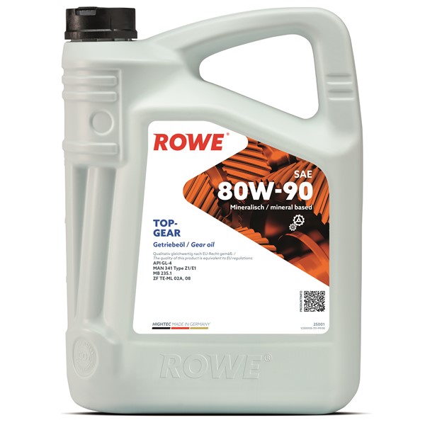 Transmissionsolja Rowe Hightec Topgear Sae 80w-90 5l ROWE