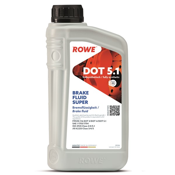 Bromsvätska Rowe Hightec Super Dot 5.1 1l ROWE