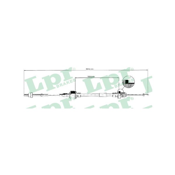 Vajer, koppling Lpr C0128C LPR
