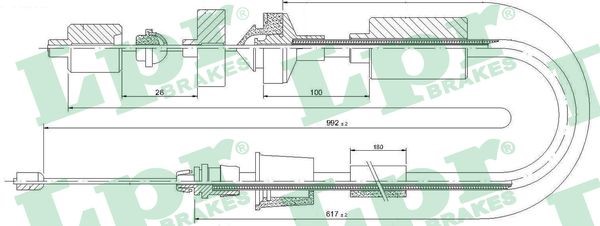 Vajer, koppling Lpr C0202C LPR