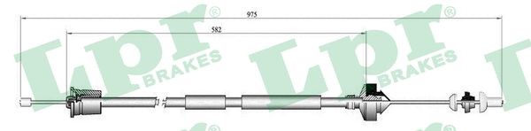 Vajer, koppling Lpr C0209C LPR
